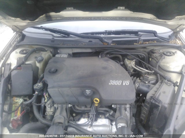 2G1WC5EM2A1152192 - 2010 CHEVROLET IMPALA LTZ TAN photo 10