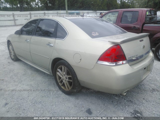 2G1WC5EM2A1152192 - 2010 CHEVROLET IMPALA LTZ TAN photo 3