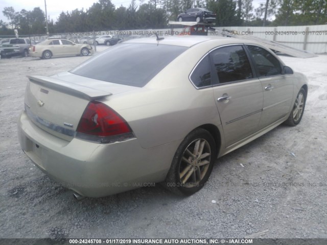 2G1WC5EM2A1152192 - 2010 CHEVROLET IMPALA LTZ TAN photo 4