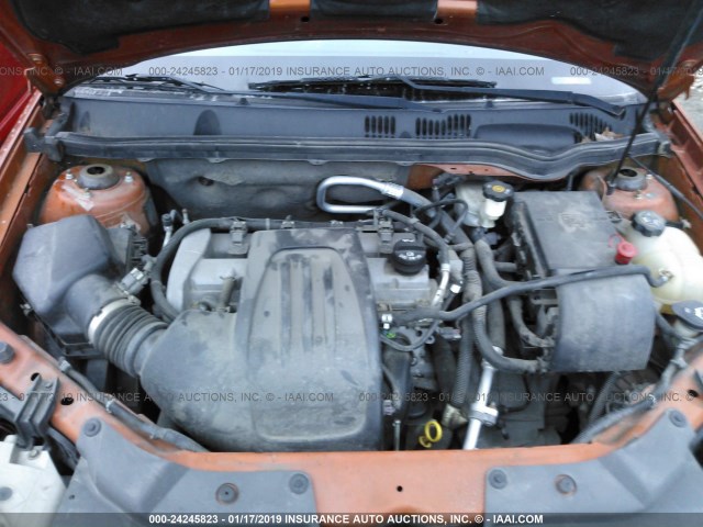 1G2AL15F877215551 - 2007 PONTIAC G5 ORANGE photo 10