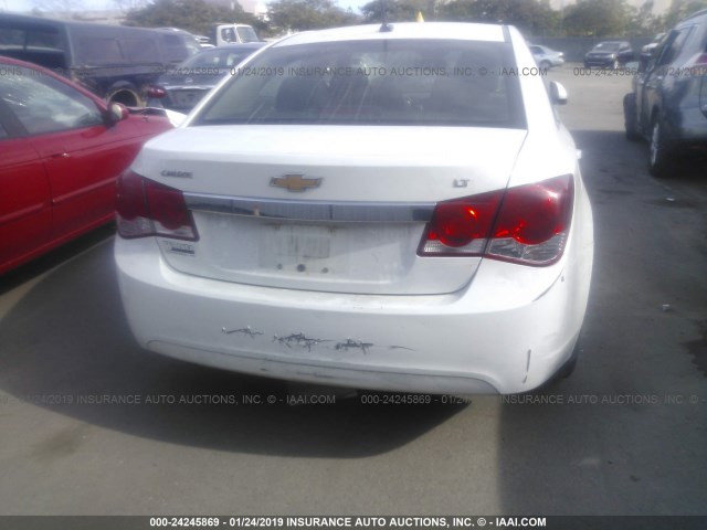 1G1PF5S93B7295376 - 2011 CHEVROLET CRUZE LT WHITE photo 6