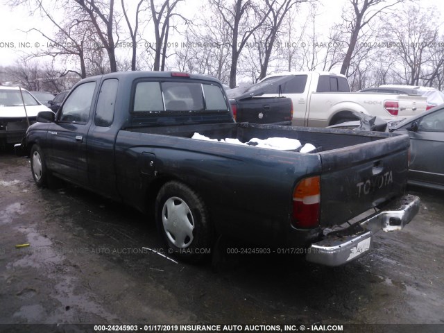 4TAVL52N8TZ130283 - 1996 TOYOTA TACOMA XTRACAB Dark Blue photo 3