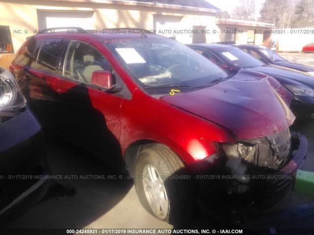 2FMDK48C78BA95762 - 2008 FORD EDGE SEL RED photo 1