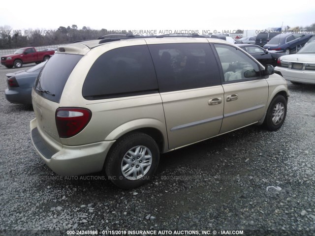 1B8GP45331B136211 - 2001 DODGE CARAVAN SPORT GOLD photo 4