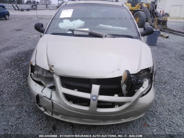 1B8GP45331B136211 - 2001 DODGE CARAVAN SPORT GOLD photo 6