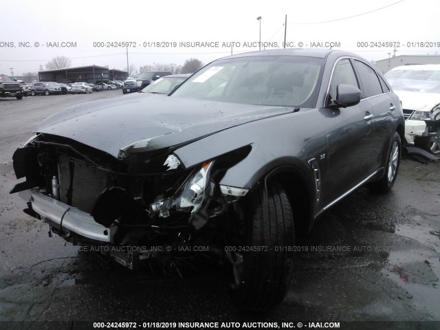 JN8CS1MW3GM751872 - 2016 INFINITI QX70 GRAY photo 2