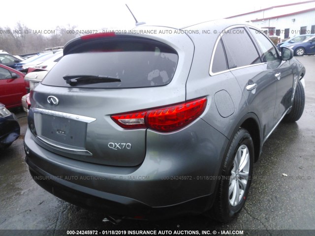 JN8CS1MW3GM751872 - 2016 INFINITI QX70 GRAY photo 4