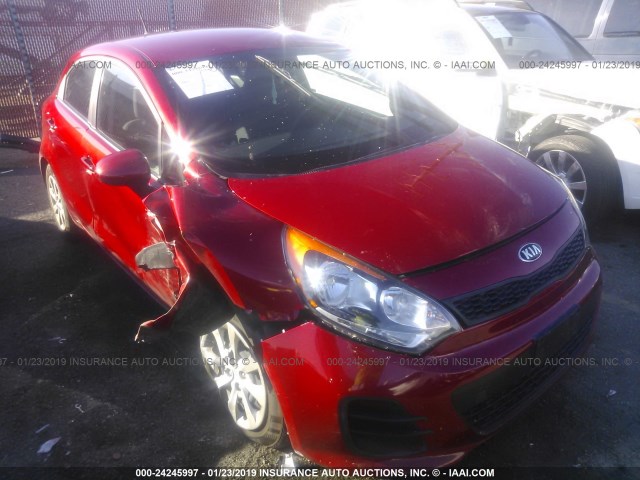 KNADM5A31H6036586 - 2017 KIA RIO LX RED photo 1