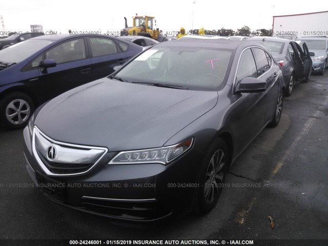 19UUB1F39HA004414 - 2017 ACURA TLX GRAY photo 2