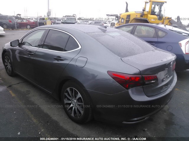 19UUB1F39HA004414 - 2017 ACURA TLX GRAY photo 3