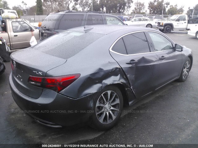 19UUB1F39HA004414 - 2017 ACURA TLX GRAY photo 4