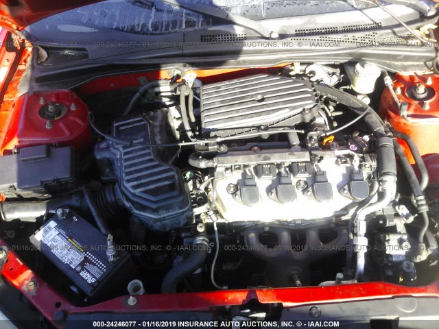 1HGES16385L017403 - 2005 HONDA CIVIC DX VP Qırmızı foto 10