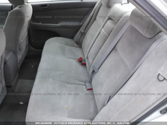 4T1BE32K84U793262 - 2004 TOYOTA CAMRY LE/XLE/SE SILVER photo 8