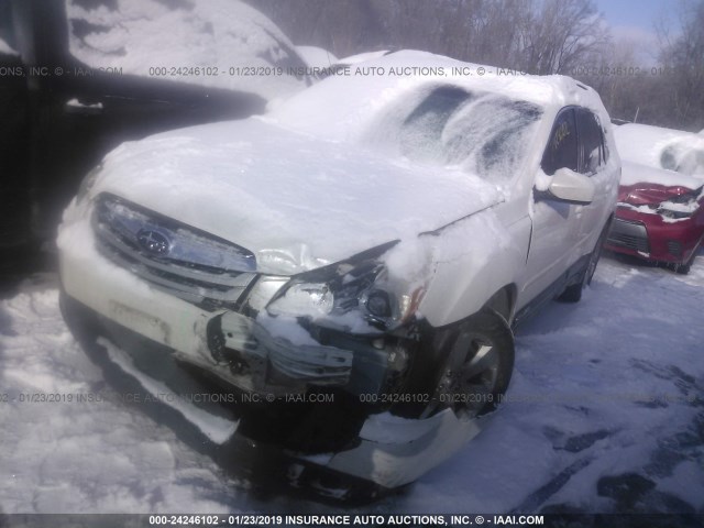 4S4BRDKCXB2429551 - 2011 SUBARU OUTBACK 3.6R LIMITED WHITE photo 2