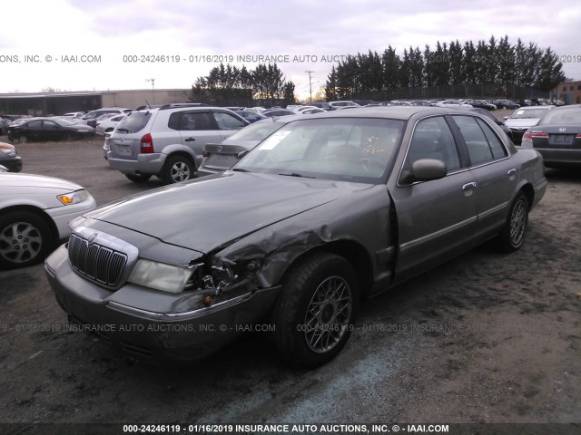 2MEFM74W6XX716059 - 1999 MERCURY GRAND MARQUIS GS GRAY photo 2