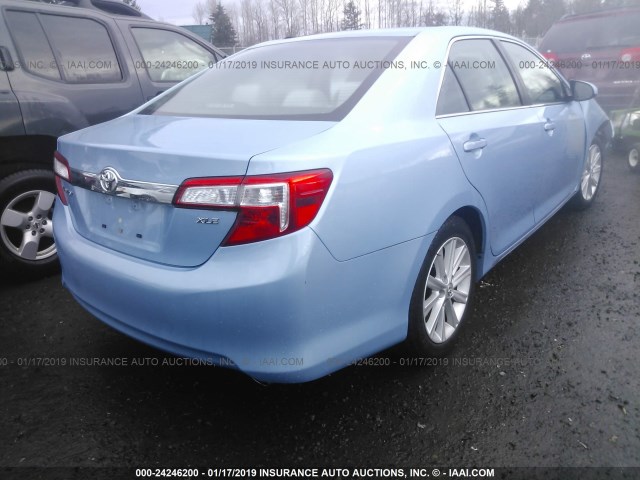 4T4BF1FK5DR290421 - 2013 TOYOTA CAMRY L/SE/LE/XLE Açıq mavi foto 4
