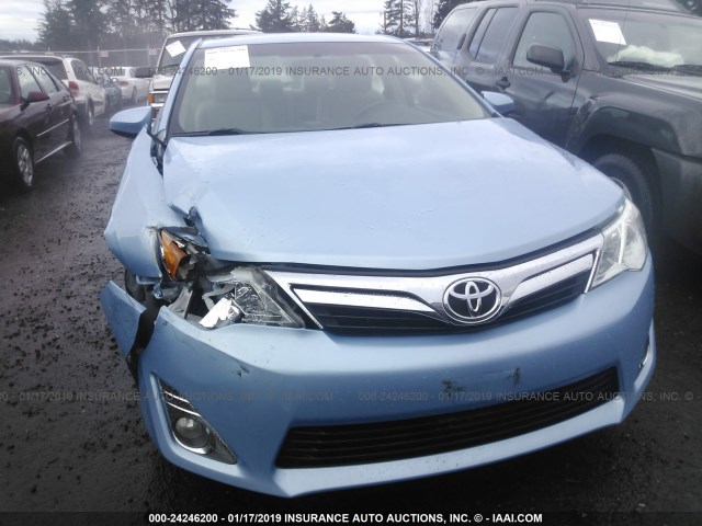 4T4BF1FK5DR290421 - 2013 TOYOTA CAMRY L/SE/LE/XLE Açıq mavi foto 6