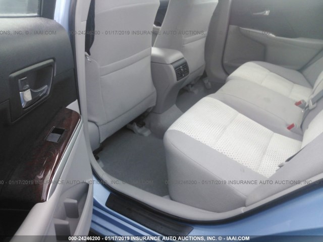 4T4BF1FK5DR290421 - 2013 TOYOTA CAMRY L/SE/LE/XLE Açıq mavi foto 8