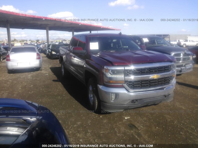 3GCUKREC2HG127181 - 2017 CHEVROLET SILVERADO K1500 LT MAROON photo 1