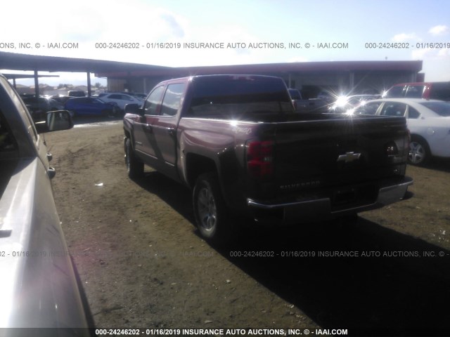 3GCUKREC2HG127181 - 2017 CHEVROLET SILVERADO K1500 LT MAROON photo 3