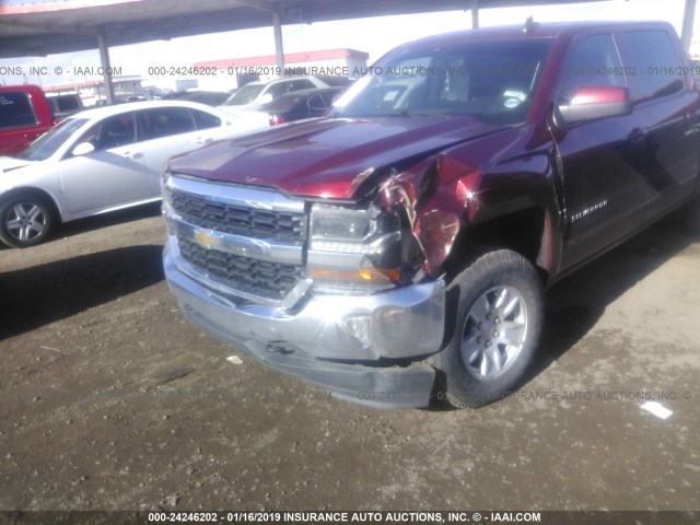 3GCUKREC2HG127181 - 2017 CHEVROLET SILVERADO K1500 LT MAROON photo 6