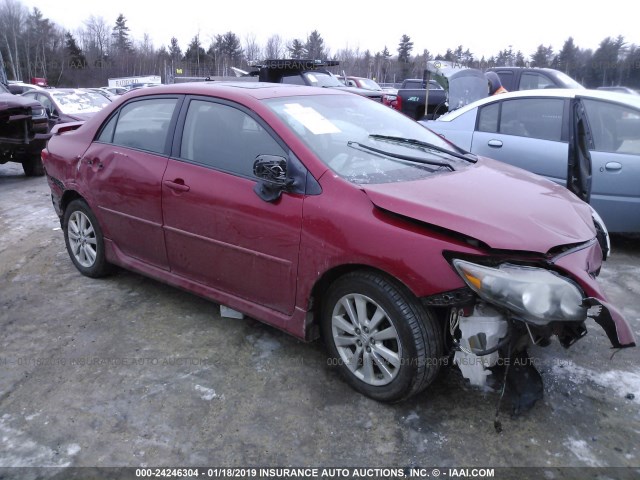 2T1BU4EE5AC304070 - 2010 TOYOTA COROLLA S/LE/XLE RED photo 1