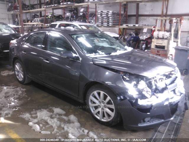 1G11H5SA3DF265510 - 2013 CHEVROLET MALIBU LTZ ნაცრისფერი ფოტო 1