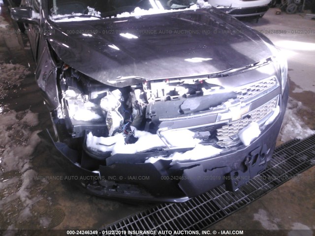1G11H5SA3DF265510 - 2013 CHEVROLET MALIBU LTZ ნაცრისფერი ფოტო 6