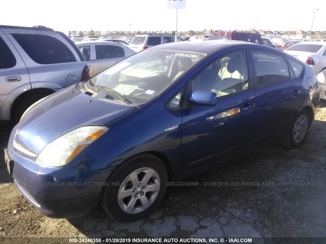 JTDKB20U197870877 - 2009 TOYOTA PRIUS BLUE photo 2