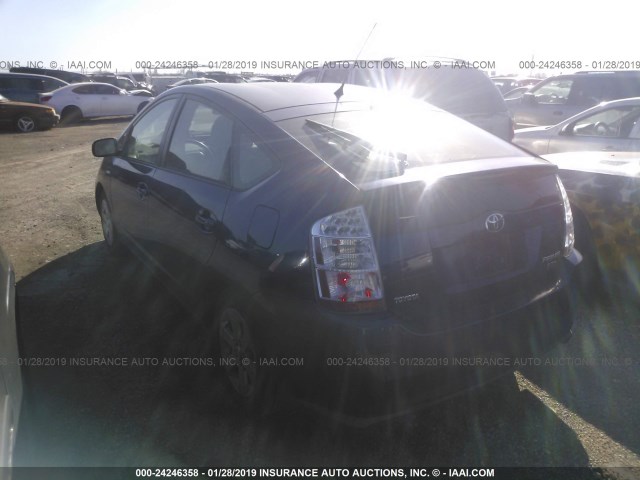 JTDKB20U197870877 - 2009 TOYOTA PRIUS BLUE photo 3