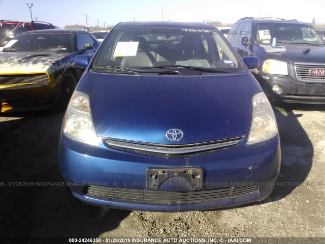JTDKB20U197870877 - 2009 TOYOTA PRIUS BLUE photo 6