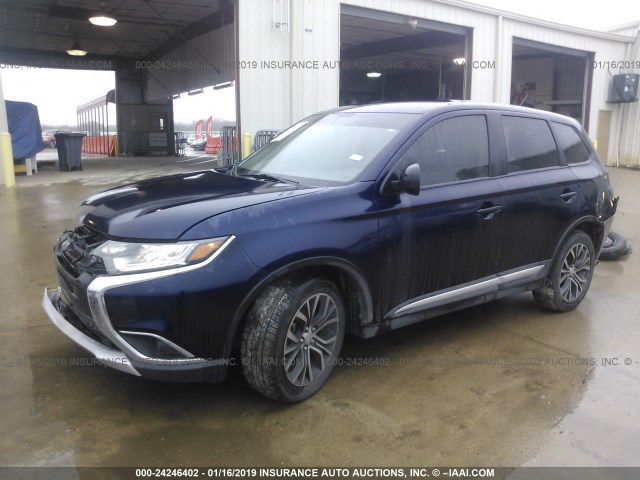 JA4AD2A31GZ022103 - 2016 MITSUBISHI OUTLANDER ES BLUE photo 2