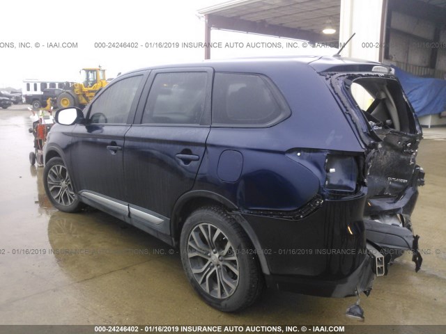 JA4AD2A31GZ022103 - 2016 MITSUBISHI OUTLANDER ES BLUE photo 3