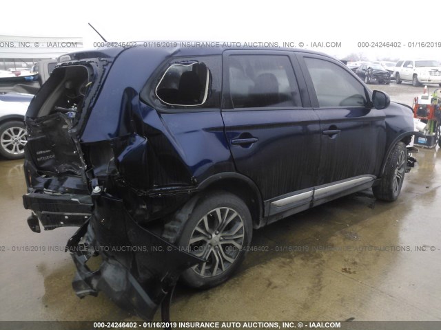 JA4AD2A31GZ022103 - 2016 MITSUBISHI OUTLANDER ES BLUE photo 4