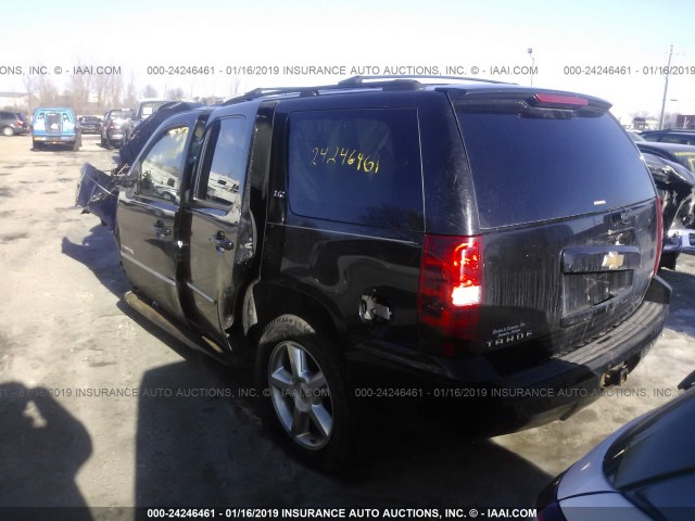 1GNFK13007J219347 - 2007 CHEVROLET TAHOE K1500 BLACK photo 3