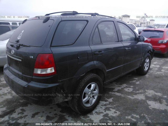 KNDJD733665529701 - 2006 KIA SORENTO EX/LX BLACK photo 4