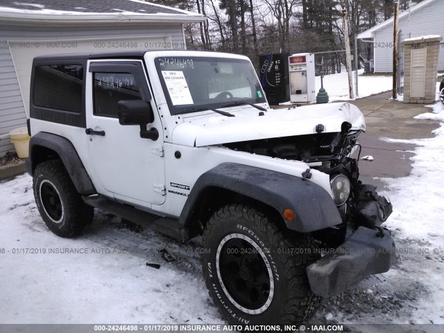 1C4AJWAG9CL111648 - 2012 JEEP WRANGLER SPORT WHITE photo 1