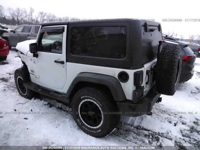 1C4AJWAG9CL111648 - 2012 JEEP WRANGLER SPORT WHITE photo 3