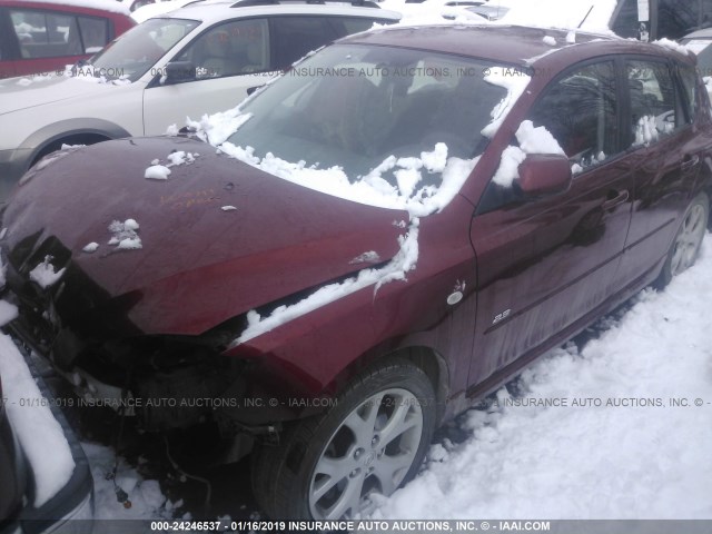 JM1BK343391194264 - 2009 MAZDA 3 S RED photo 2