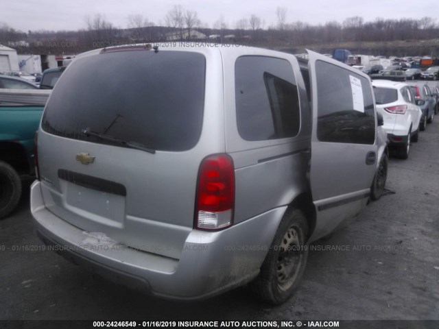 1GNDV23L76D210298 - 2006 CHEVROLET UPLANDER LS SILVER photo 4