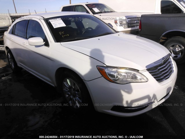 1C3CCBAG8DN743174 - 2013 CHRYSLER 200 LX WHITE photo 1