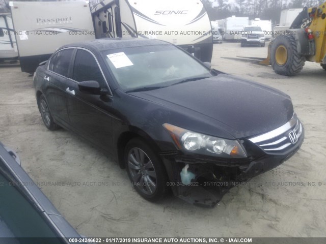 1HGCP3F81CA001570 - 2012 HONDA ACCORD EXL BLACK photo 1