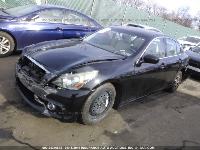 JN1CV6AR6BM353694 - 2011 INFINITI G37 BLACK photo 2