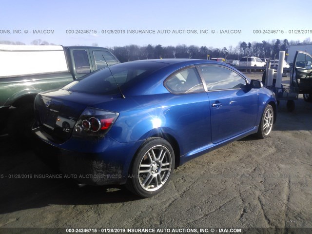 JTKDE167280268839 - 2008 TOYOTA SCION TC ლურჯი ფოტო 4