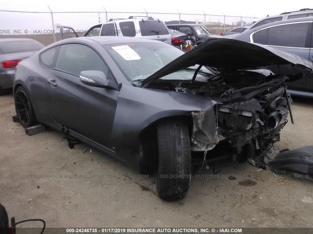 KMHHU6KH4CU068145 - 2012 HYUNDAI GENESIS COUPE 3.8L GRAY photo 1