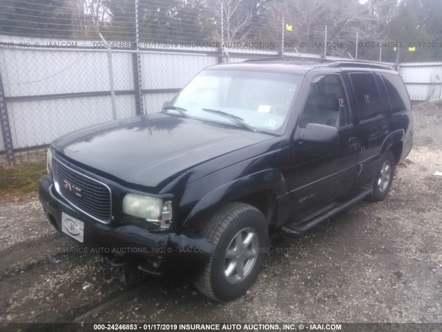 1GKEK13R7YR131521 - 2000 GMC YUKON DENALI BLACK photo 2