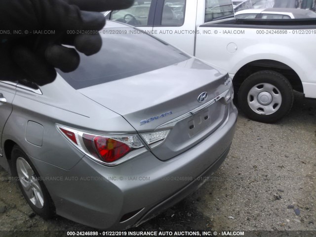 KMHEC4A47DA077661 - 2013 HYUNDAI SONATA HYBRID SILVER photo 3