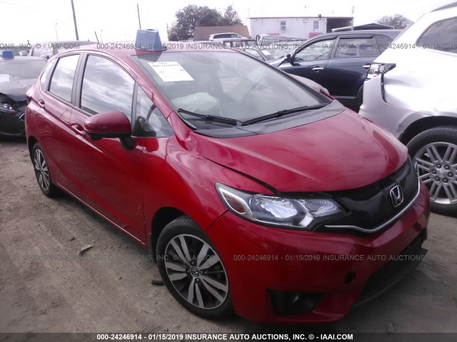 JHMGK5H72HS023639 - 2017 HONDA FIT EX/EXL RED photo 1