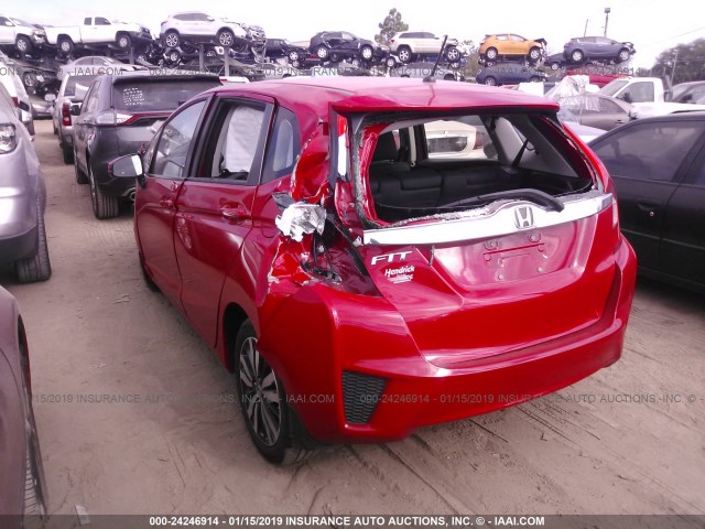 JHMGK5H72HS023639 - 2017 HONDA FIT EX/EXL RED photo 3