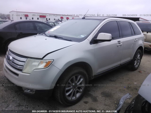 2FMDK48C97BA79528 - 2007 FORD EDGE SEL WHITE photo 2